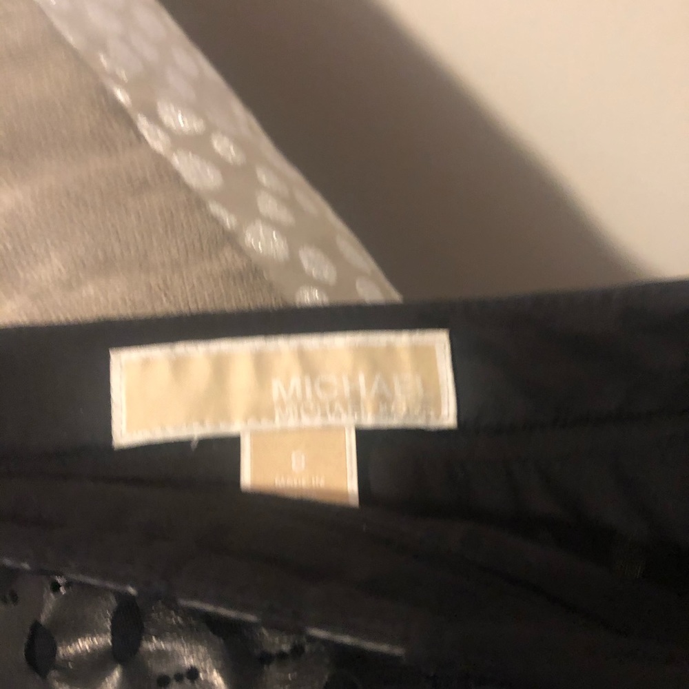 Michael Kors Black Faux Leather Mini Skirt - Picture 4 of 4